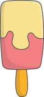 Summer Beach Element with Flat Cartoon Design. Isolated on White Background vector