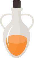 Magic Potion Bottle Illustration in Flat Design. Isolated on White Background vector