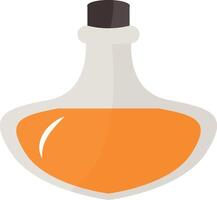 Magic Potion Bottle Illustration in Flat Design. Isolated on White Background vector
