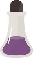 Magic Potion Bottle Illustration in Flat Design. Isolated on White Background vector