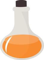 Magic Potion Bottle Illustration in Flat Design. Isolated on White Background vector