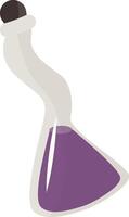 Magic Potion Bottle Illustration in Flat Design. Isolated on White Background vector