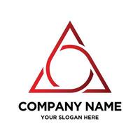 Triangle Abstract Logo Design vector