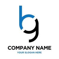 Letter BG Logo Design vector
