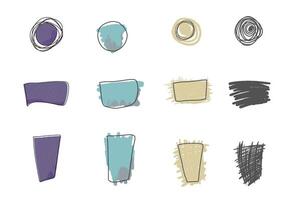 Set of design elements. color frames. vector