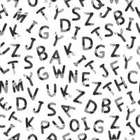 seamless pattern with letters. Simple cover vector