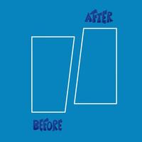 Before and after template. illustration. vector