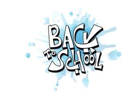 Back to school text for banner. illustration. vector