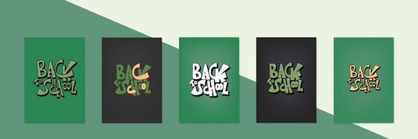 Back to school text for banner. illustration. vector