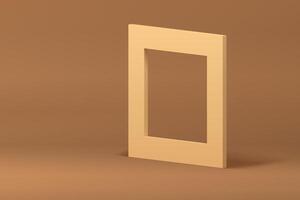 Light beige 3d squared frame isometric wall background for commercial advertising vector