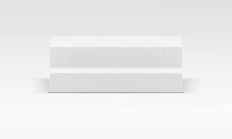 3d stairs with steps white podium pedestal for product presentation show realistic vector