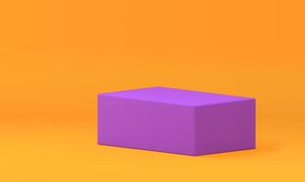 Realistic 3d purple podium geometric showcase bright modern display for presentation vector