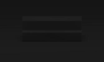 Black 3d stairs podium stand platform with steps geometric scene for product presentation vector