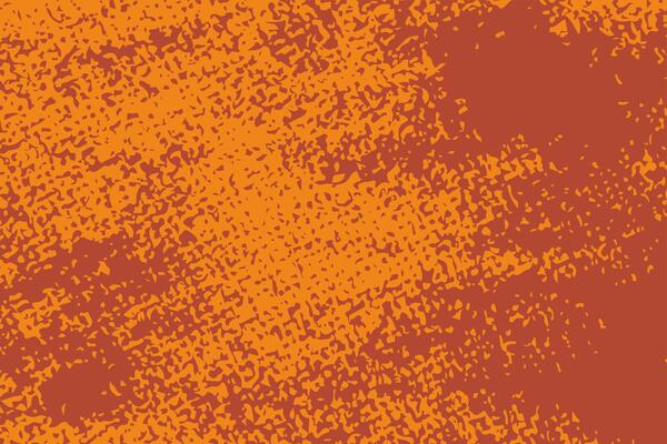 Orange background in grunge and rustic style. Simple and minimalist vintage dirty texture of rough surface for background.