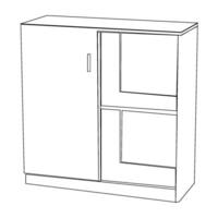 cupboard icon vectors illustration symbol design