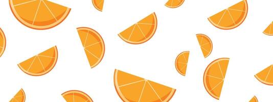 Orange fruit slice floating isolated on white background. illustration vector