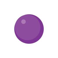 Fresh Grape fruit flat design isolated on white background . vector