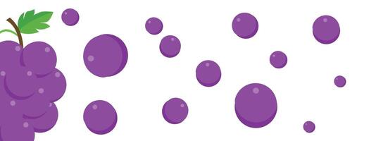 Falling Fresh Grape fruit design isolated on background vector