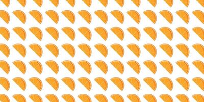 Fresh Orange slice pattern design isolated on white vector