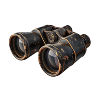 Vintage Binoculars 3D Render png