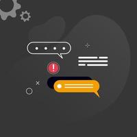 Simple multi-colored icons related to programming and communication on background, perfect for website, blog, graphic design, social media, UI, mobile app vector