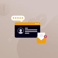 Simple multi-colored icons related to programming and communication on background, perfect for website, blog, graphic design, social media, UI, mobile app vector