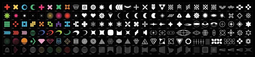 Design Elements, Abstract geometric and modern futuristic shapes, Suitable for posters, T-shirts, Banner, And Social Media Post V1 vector