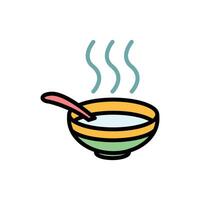 bowl icon design template elegant style vector