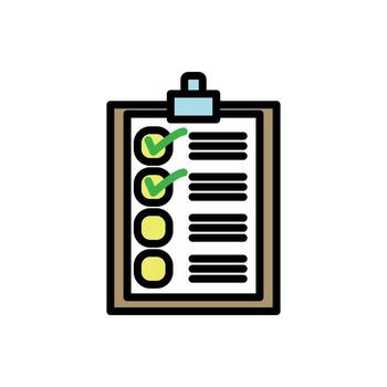 checklist icon design template elegant style vector