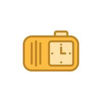 alarm clock icon design template elegant style vector