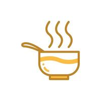 bowl icon design template elegant style vector