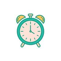 alarm clock icon design template elegant style vector
