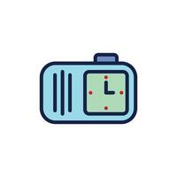 alarm clock icon design template elegant style vector