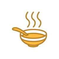 bowl icon design template elegant style vector