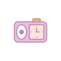 alarm clock icon design template elegant style vector
