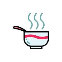 bowl icon design template elegant style vector