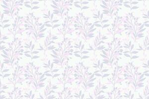 Monotone pastel pattern with shape botanical branches leaves. hand drawing sketch. Simple abstract background with leaf stems light printing. Design for fashion, fabric, wallpaper vector
