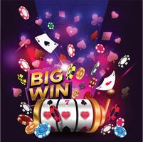 Casino Game, tokens, with Background vector