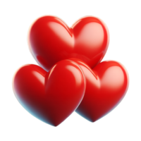 A 3D heart symbol background image features a vibrant, dimensional heart, often in red or pink hues, set against a contrasting backdrop. png