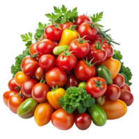 Grape tomatoes Vegetables Pile Of Heap Of Piled Up Together Hyperrealistic Highly Detailed Isolated On Transparent Background png