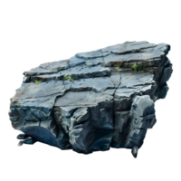 Blue rock platform isolated on transparent background png