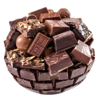 Chocolate cake globe for World Chocolate Day png
