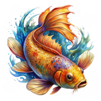 Exotic Koi Fish Image png