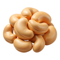 Heap of Cashews 3d image png