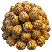 Heap of Walnuts Grains 3d Design png