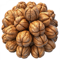 Heap of Walnuts Grains 3d Image png