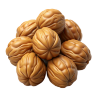 Heap of Walnuts 3d Image png