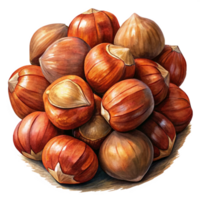 Heap of Hazelnuts Image png
