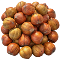 Heap of Hazelnuts Grain 3d Style png