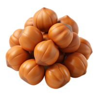 Heap of Hazelnuts 3d Image png